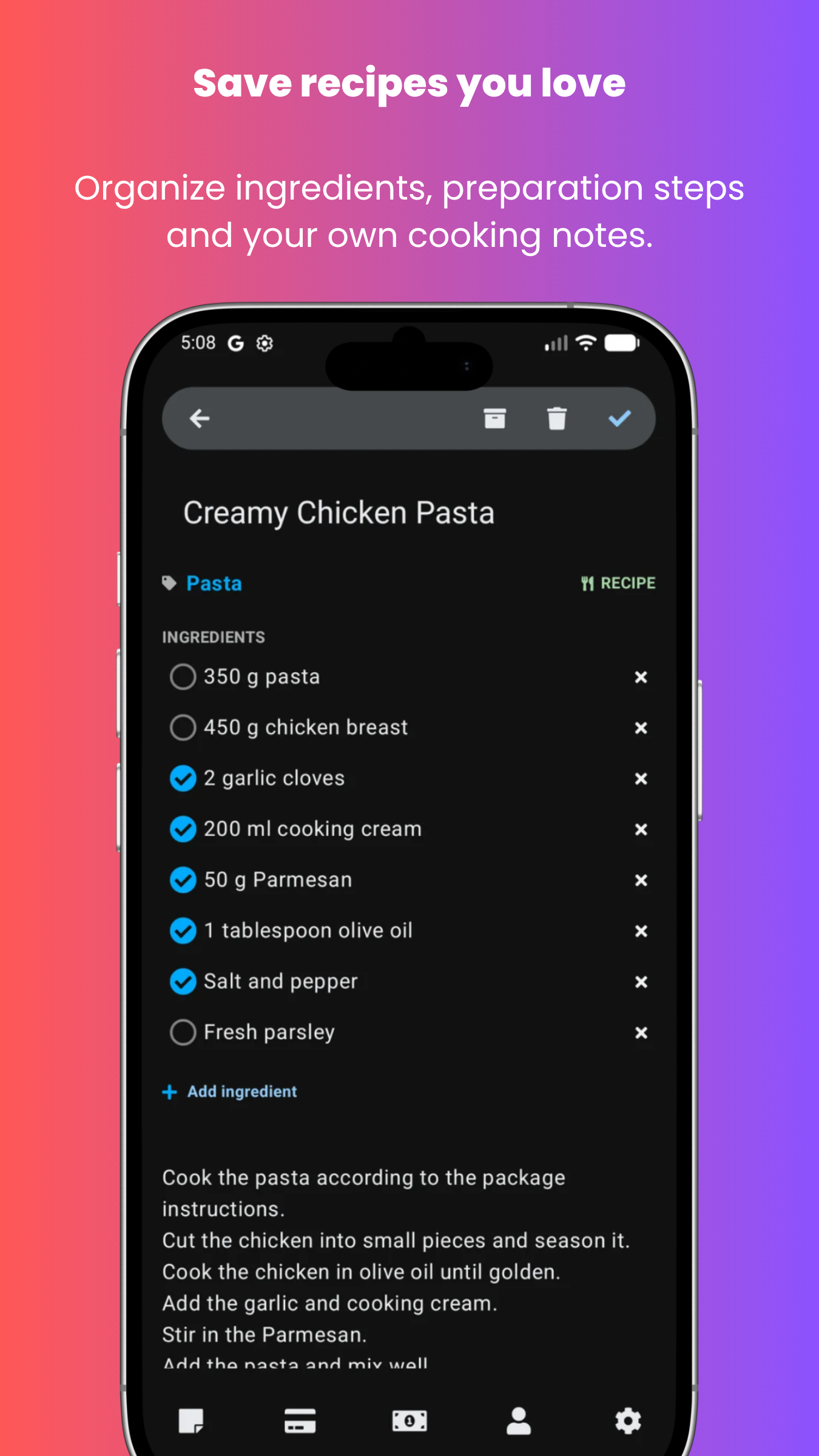 Stowlet encrypted and masked data screen showing protected information